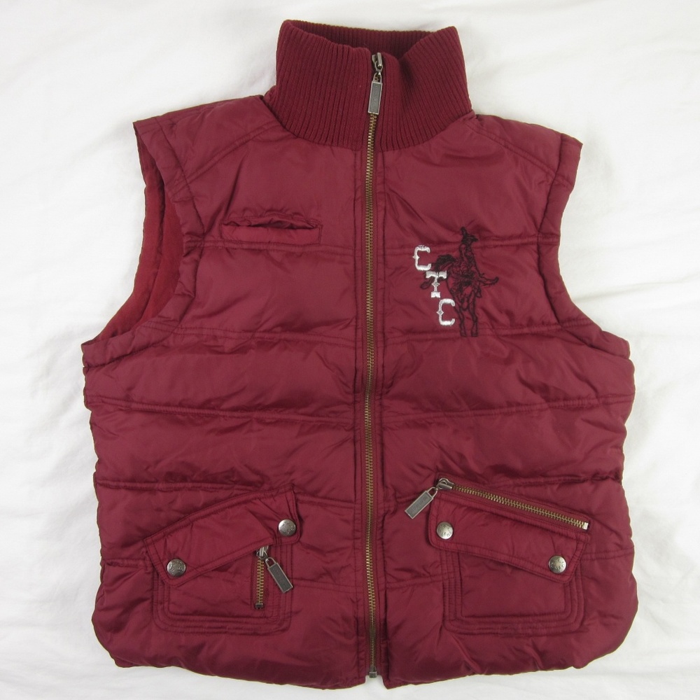 Cowgirl Tuff Company Women's Red Vest Large